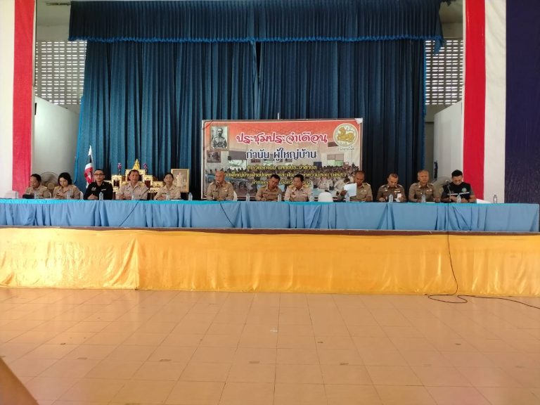 สภ.ระโนด รุกสร้างเครือข่ายความปลอดภัย ร่วมประชุมกำนัน-ผู้ใหญ่บ้าน ประจำเดือน พ.ค. 69 บูรณาการการทำงานเพื่อพี่น้องประชาชน